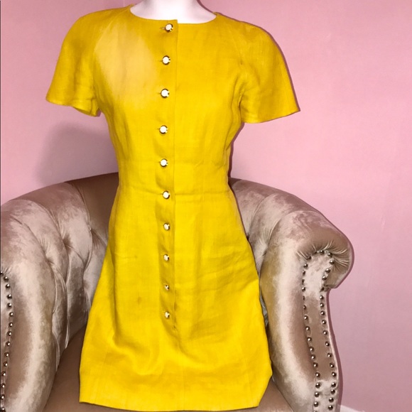 yellow valentino dress